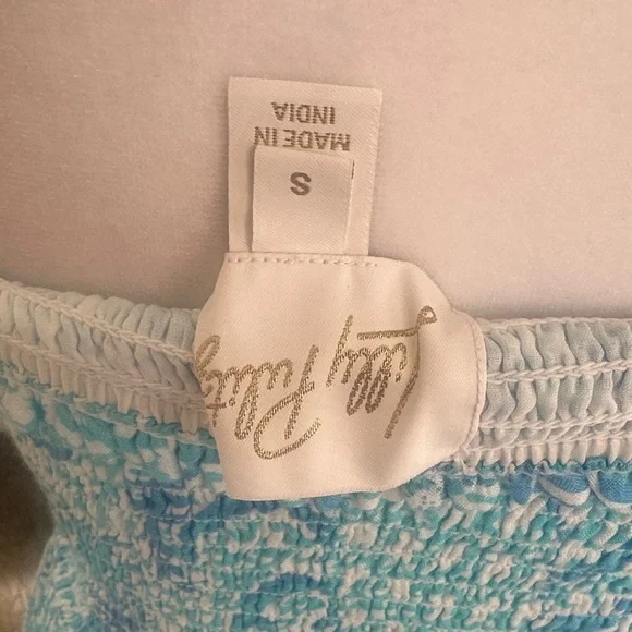 Lilly Pulitzer Strapless Dress in Sky Blue Floral - Picture 7 of 9